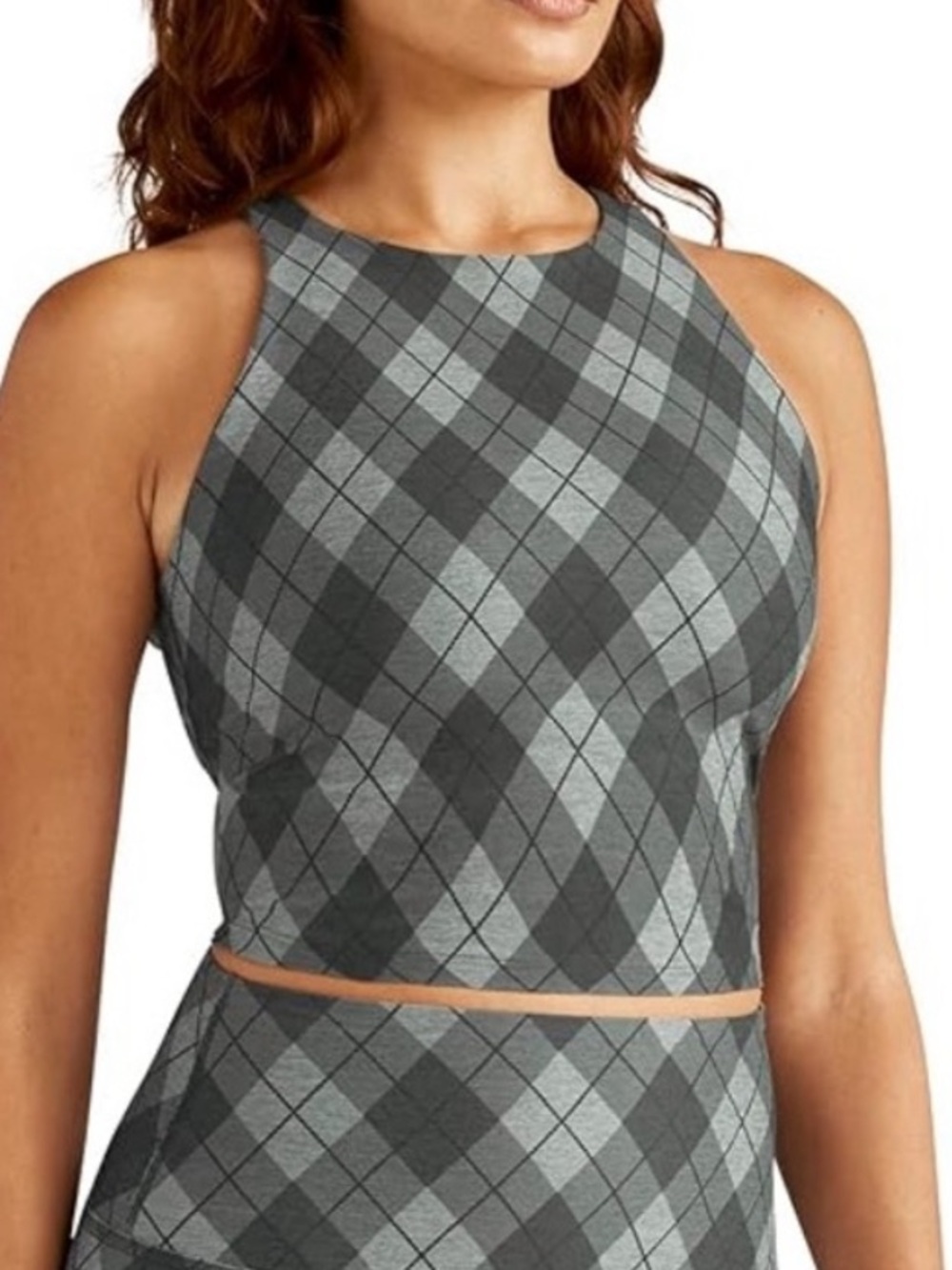 Beyond Yoga Softmark Refocus
Cropped Tank Grey Argyle XS
